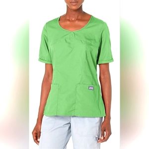 Cherokee Original womens scrub top .style 4746 Color:Aloe size XXS. NWT(A19)